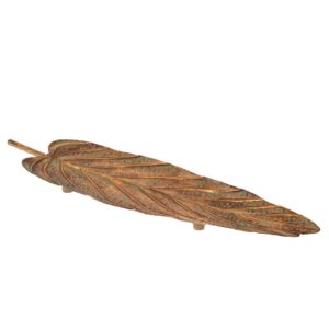 ΧΡΥΣΗ ΜΕΤΑΛΛΙΚΗ ΠΙΑΤΕΛΑ ΣΕ ΣΧΗΜΑ ΦΥΛΛΟΥ 74Χ20,5Χ5ΕΚ