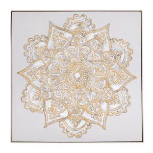 MANDALA ΕΛΑΙΟΓΡΑΦΙΑ 100Χ100ΕΚ ΜΕ ΣΑΜΠΑΝΙ ΚΟΡΝΙΖΑ ΣΕ ΚΑΜΒΑ