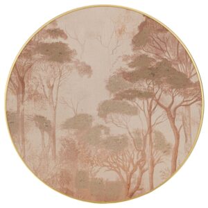 ΕΛΑΙΟΓΡΑΦΙΑ ΣΕ ΤΥΠΩΜΕΝΟ ΛΙΝΟ ΚΑΜΒΑ Φ100ΕΚ Χ5 ΜΕ ΔΕΝΤΡΑ ΣΤΡΟΓΓΥΛΟ