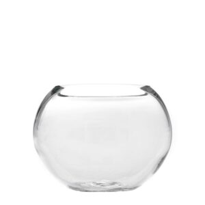 ΓΥΑΛΙΝΟ ΔΙΑΦΑΝΟ ΒΑΖΟ ΣΤΡΟΓΓΥΛΟ Φ 20Χ17 ΕΚ