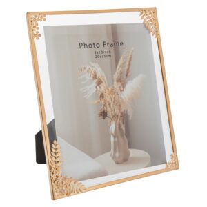 ΧΡΥΣΗ ΜΕΤΑΛΛΙΚΗ ΚΟΡΝΙΖΑ 20Χ25 ΕΚ ΜΕ ΣΧΕΔΙΟ ΛΟΥΛΟΥΔΙ ΣΤΙΣ ΓΩΝΙΕΣ