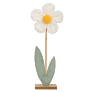 ΛΕΥΚΟ ΤΣΟΧΙΝΟ ΛΟΥΛΟΥΔΙ ΣΕ ΞΥΛΙΝΗ ΒΑΣΗ 14,5X5X42EK