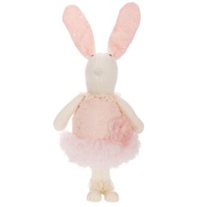 ΛΕΥΚΗ ΥΦΑΣΜΑΤΙΝΗ ΛΑΓΟΥΔΙΝΑ ΜΕ ΡΟΖ ΦΟΡΕΜΑ 24,5Χ22Χ47,5ΕΚ