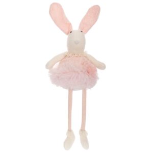 ΛΕΥΚΗ ΥΦΑΣΜΑΤΙΝΗ ΛΑΓΟΥΔΙΝΑ ΜΕ ΡΟΖ ΦΟΡΕΜΑ 24,5Χ22Χ58ΕΚ ΚΑΘΙΣΤΗ