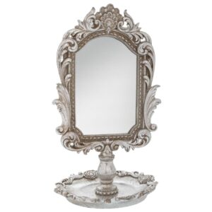 ΑΣΗΜΙ ΠΟΛΥΡΕΖΙΝ ΕΠΙΤΡΑΠΕΖΙΟΣ ΚΑΘΡΕΦΤΗΣ ΣΚΑΛΙΣΤΟΣ 16Χ15,5Χ27ΕΚ