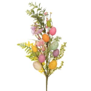 ΚΛΑΔΙ ΜΕ ΡΟΖ ΛΟΥΛΟΥΔΙΑ ΚΑΙ ΧΡΩΜΑΤΙΣΤΑ ΑΥΓΑ 80EK