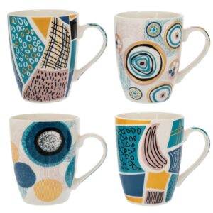ΠΟΛΥΧΡΩΜΗ ΚΕΡΑΜΙΚΗ ΚΟΥΠΑ ΜΕ ΔΙΑΦΟΡΑ ΣΧΕΔΙΑ 350ML 4 ΣΧΕΔΙΑ