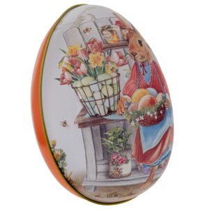 ΠΑΣΧΑΛΙΝΟ ΜΕΤΑΛΛΙΚΟ ΚΟΥΤΑΚΙ ΜΕ ΣΧΕΔΙΟ ΛΑΓΟΥ 13Χ8ΕΚ ΑΥΓΟ