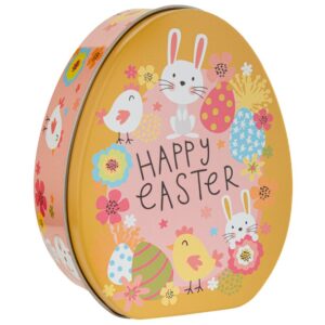 ΚΙΤΡΙΝΟ ΜΕΤΑΛΛΙΚΟ ΟΒΑΛ ΚΟΥΤΑΚΙ ΜΕ ΠΑΣΧΑΛΙΝΑ ΣΧΕΔΙΑ 11Χ9Χ4,5ΕΚ