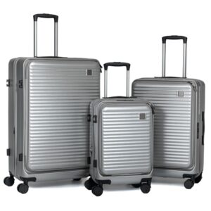 ΣΕΤ 3 ΣΚΟΥΡΟ ΑΣΗΜΙ ΒΑΛΙΤΣΑ ΜΕ 4ΡΟΔΕΣ 50 61 71ΕΚ ΜΕ ΑΝΟΙΓΜΑ ΑΠΟ ΠΑΝΩ (PROMOTION)