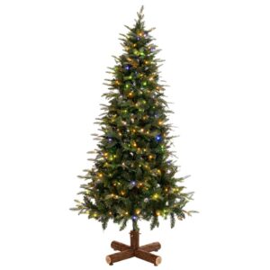 ΔΕΝΔΡΟ PRE-LIT NOBLE FIR 210EK ΜΕ 400 RGB LED ΛΕΥΚΑ AND ΠΟΛΥΧΡΩΜΑ ΛΑΜΠΑΚΙΑ