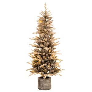 ΔΕΝΔΡΟ PRE LIT ICELAND POTTED FIR 180ΕΚ ΜΕ 180 RGB LED ΛΕΥΚΑ AND ΠΟΛΥΧΡΩΜΑ ΛΑΜΠΑΚΙΑ