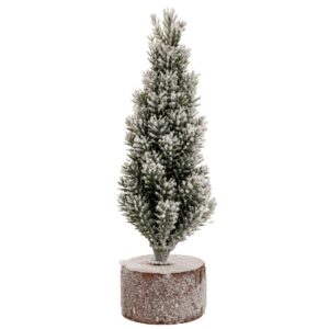 ΧΙΟΝΙΣΜΕΝΟ ΠΡΑΣΙΝΟ ΔΕΝΤΡΑΚΙ ΣΕ ΞΥΛΙΝΗ ΒΑΣΗ 18ΕΚ