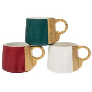 ΔΙΧΡΩΜΗ ΡΙΓΕ ΚΕΡΑΜΙΚΗ ΚΟΥΠΑ ΜΕ ΧΡΥΣΟ ΧΕΡΟΥΛΙ 3 ΧΡΩΜΑΤΑ