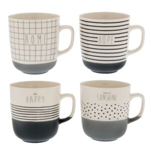 ΓΚΡΙ ΛΕΥΚΗ ΚΕΡΑΜΙΚΗ ΚΟΥΠΑ 4 ΣΧΕΔΙΑ 9X10EK