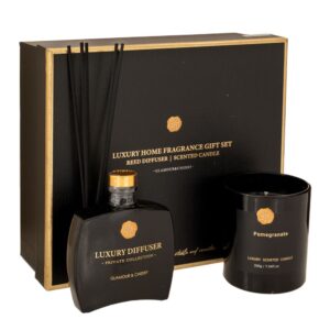 ΣΕΤ 2 ΜΑΥΡΟ ΑΡΩΜΑΤΙΚΟ ΧΩΡΟΥ ΜΕ ΣΤΙΚ 200ml AND ΚΕΡΙ 100gr ΣΕ ΣΥΣΚΕΥΑΣΙΑ ΠΟΛΥΤΕΛΕΙΑΣ