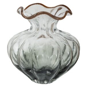 ΔΙΑΦΑΝΟ ΓΚΡΙ ΓΥΑΛΙΝΟ ΒΑΖΟ Φ24Χ24ΕΚ