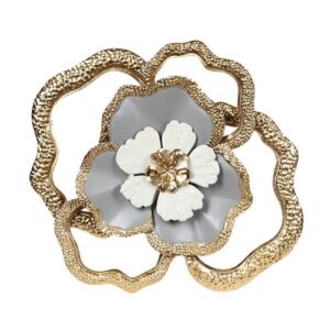 ΔΙΑΚΟΣΜΗΤΙΚΟ ΛΟΥΛΟΥΔΙ ΜΕΤΑΛΛΙΚΟ ΧΡΥΣΟ - ΜΠΛΕ 47.6x6x47cm