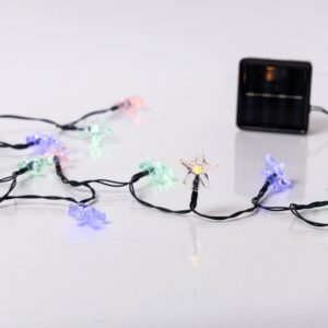 ΣΕΙΡΑ, 60 LED 5mm, ΠΛΑΣΤΙΚΑ ΑΣΤΕΡΙΑ, ΗΛΙΑΚΟ ΣΥΛΛΕΚΤΗ ΜΕ ΑΙΣΘΗΤΗΡΑ ΦΩΤΟΣ, 8 ΠΡΟΓΡΑΜΜΑΤΑ, ΠΡΑΣΙΝΟ PVC ΚΑΛΩΔΙΟ, ΧΡΩΜΑΤΙΣΤΟ LED ΑΝΑ 10cm, ΠΡΟΕΚΤΑΣΗ ΠΑΡΟΧΗΣ 60cm, IP20