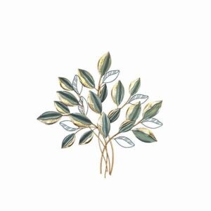 ΔΙΑΚΟΣΜΗΤΙΚΟ ΤΟΙΧΟΥ ΚΛΑΔΙ ΜΕΤΑΛΛΙΚΟ ΧΡΥΣΟ - ΠΡΑΣΙΝΟ 81x6x80.5cm