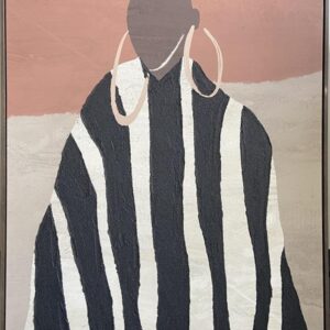 ΠΙΝAΚΑΣ ΚΑΜΒΑΣ ΜΕ ΠΛΑΙΣΙΟ ΑΝΔΡΙΚΗ ΦΙΓΟΥΡΑ ΜΠΕΖ - ΚΑΦΕ - ΕΚΡΟΥ 82.6x122.6cm