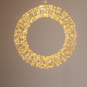 ΦΩΤΙΖΟΜΕΝΟ ΣΤΕΦΑΝΙ 50cm, 900 MINI LED, 24V METAΣΧΗΜΑΤΙΣΤΗ, ΧΡΟΝΟΔΙΑΚΟΠΤΗ, ΜΠΡΟΝΖΕ ΧΑΛΚΙΝΟ ΚΑΛΩΔΙΟ, ΜΠΡΟΝΖΕ ΜΕΤΑΛΛΙΚΟΣ ΣΚΕΛΕΤΟΣ, ΘΕΡΜΟ ΛΕΥΚΟ LED, ΠΡΟΕΚΤΑΣΗ ΠΑΡΟΧΗΣ 5m, IP44