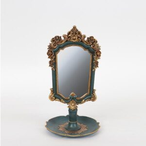 ΚΑΘΡΕΦΤΗΣ ΠΟΛΥΡΕΣΙΝ ΠΡΑΣΙΝΟΣ - ΧΡΥΣΟΣ 15.3x15.3x27.2cm