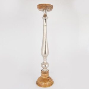 ΚΗΡΟΠΗΓΙΟ ΞΥΛΟ-ΜΕΤΑΛΛΟ ΦΥΣΙΚΟ- ΑΣΗΜΙ 17x17x74cm