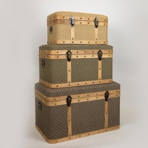 S/3 ΜΠΑΟΥΛΑ ΚΑΦΕ-ΜΠΕΖ-ΛΑΔΙ 70x44x42cm/ 60x37x34cm/ 50x28x26cm