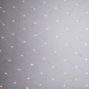 ΔΙΧΤΥ, 150 MINI MILKY LED, 27V ΜΕΤΑΣΧΗΜΑΤΙΣΤΗ, ΣΤΑΘΕΡΟ, ΔΙΑΦΑΝΟ ΠΛΑΚΕ ΧΑΛΚΙΝΟ ΚΑΛΩΔΙΟ, ΘΕΡΜΟ ΛΕΥΚΟ LED (H250 x W200cm), ΠΡΟΕΚΤΑΣΗ ΠΑΡΟΧΗΣ 5m, IP44
