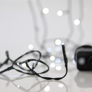 ΣΕΙΡΑ, 50 LED 3mm, 4.5V ΜΕΤΑΣΧΗΜΑΤΙΣΤΗ, 8 ΠΡΟΓΡΑΜΜΑΤΑ & ΜΝΗΜΗ, ΠΡΑΣΙΝΟ PVC ΚΑΛΩΔΙΟ, ΛΕΥΚΟ LED ΑΝΑ 5cm, ΠΡΟΕΚΤΑΣΗ ΠΑΡΟΧΗΣ 3m, IP44