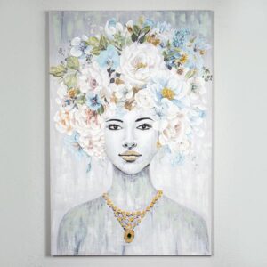 ΠΙΝΑΚΑΣ ΚΑΜΒΑΣ ΓΥΝΑΙΚΑ ΜΕ ΛΟΥΛΟΥΔΙΑ 80x3.5x120cm