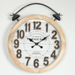 ΡΟΛΟΪ ΤΟΙΧΟΥ ΞΥΛΙΝΟ - ΜΕΤΑΛΛΙΚΟ ΛΕΥΚΟ - NATURAL - ΜΑΥΡΟ 50x6x60cm