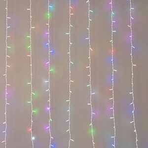 ΚΟΥΡΤΙΝΑ, 480 SYNCHRONOUS LED 5mm, 2 ΕΠΕΚΤΑΣΕΙΣ ΕΩΣ 2 ΣΕΤ, ΛΕΥΚΟ ΚΑΟΥΤΣΟΥΚ ΚΑΛΩΔΙΟ, SMART RGBW LED (H300 x W300cm, 16 ΣΕΙΡΕΣ x 30 LED), IP65 (ΧΩΡΙΣ ΚΑΛΩΔΙΟ ΠΑΡΟΧΗΣ, ΧΩΡΙΣ CONTROLLER)