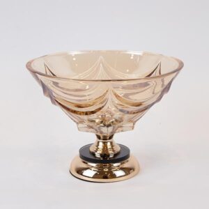 ΜΠΩΛ ΜΕΤΑΛΛΙΚΟ - ΓΥΑΛΙΝΟ ΧΡΥΣΟ 29x22cm