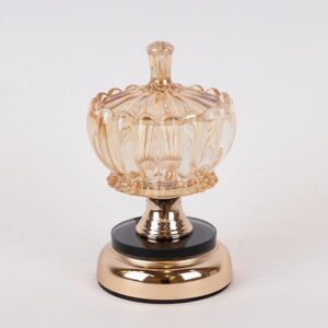 ΦΟΝΤΑΝΙΕΡΑ ΓΥΑΛΙΝΗ ΜΕ ΜΕΤΑΛΛΟ ΧΡΥΣΗ 10x20cm