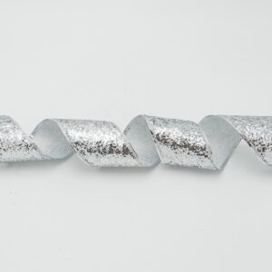 ΚΟΡΔΕΛΑ ME ΑΣΗΜΙ ΧΟΝΤΡΟΚΟΜΜΕΝΟ GLITTER, 6.30cm, 10M