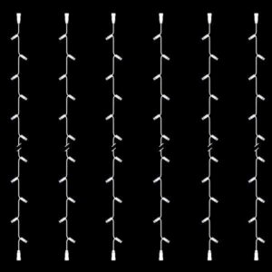 ΣΕΙΡΑ, DIY ΣΕΤ 6 ΤΜΧ, 20 LED, 2 ΕΠΕΚΤΑΣΕΙΣ, ΛΕΥΚΟ ΚΑΟΥΤΣΟΥΚ ΚΑΛΩΔΙΟ, ΛΕΥΚΟ LED ΑΝΑ 10cm, ΙΡ65