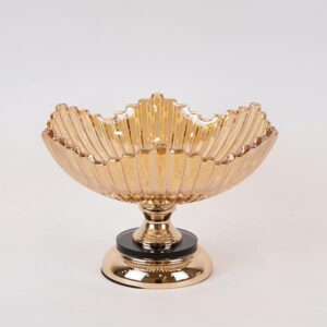 ΜΠΩΛ ΜΕΤΑΛΛΙΚΟ - ΓΥΑΛΙΝΟ ΧΡΥΣΟ 29x18cm