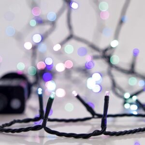 ΣΕΙΡΑ, 700 LED 3mm, 31V ΜΕΤΑΣΧΗΜΑΤΙΣΤΗ, 8 ΠΡΟΓΡΑΜΜΑΤΑ & ΜΝΗΜΗ, ΠΡΑΣΙΝΟ PVC ΚΑΛΩΔΙΟ, OPAL ΧΡΩΜΑΤΙΣΤΟ LED ΑΝΑ 5cm, ΠΡΟΕΚΤΑΣΗ ΠΑΡΟΧΗΣ 3m, ΙΡ44
