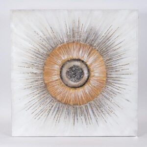 ΠΙΝΑΚΑΣ ΚΑΜΒΑΣ ΜΑΤΙ ΛΕΥΚΟΣ-ΜΑΥΡΟΣ-ΚΑΦΕ 80x3x80xcm