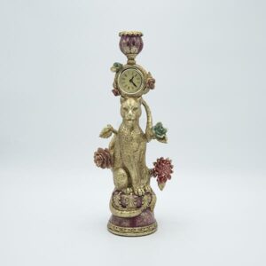 ΚΗΡΟΠΗΓΙΟ ΛΕΟΠΑΡΔΑΛΗ ΜΕ ΡΟΛΟΙ ΠΟΛΥΡΕΖΙΝ ΧΡΥΣΟ 15x11x35.5cm