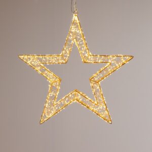 ΦΩΤΙΖΟΜΕΝΟ ΑΣΤΕΡΙ 50cm, 1000 MINI LED, 31V METAΣΧΗΜΑΤΙΣΤΗ, ΧΡΟΝΟΔΙΑΚΟΠΤΗ, ΜΠΡΟΝΖΕ ΧΑΛΚΙΝΟ ΚΑΛΩΔΙΟ, ΜΠΡΟΝΖΕ ΜΕΤΑΛΛΙΚΟΣ ΣΚΕΛΕΤΟΣ, ΘΕΡΜΟ ΛΕΥΚΟ LED, ΠΡΟΕΚΤΑΣΗ ΠΑΡΟΧΗΣ 5m, IP44