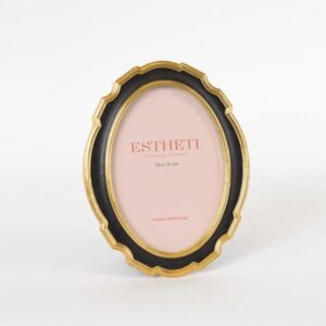 ΚΟΡΝΙΖΑ (10x15) ΠΟΛΥΡΕΣΙΝ ΧΡΥΣΗ - ΜΑΥΡΗ 14.3x1.2x19cm