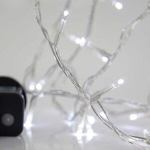 ΣΕΙΡΑ, 240 LED 3mm, 31V ΜΕΤΑΣΧΗΜΑΤΙΣΤΗ, 8 ΠΡΟΓΡΑΜΜΑΤΑ, ΔΙΑΦΑΝΟ PVC ΚΑΛΩΔΙΟ, ΛΕΥΚΟ LED ΑΝΑ 5cm, ΠΡΟΕΚΤΑΣΗ ΠΑΡΟΧΗΣ 3m, ΙΡ44