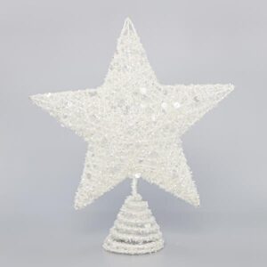 ΚΟΡΥΦΗ ΑΣΠΡΗ, ΜΕ ΝΗΜΑ ΚΑΙ ΠΟΥΛΙΕΣ, 25,4cm