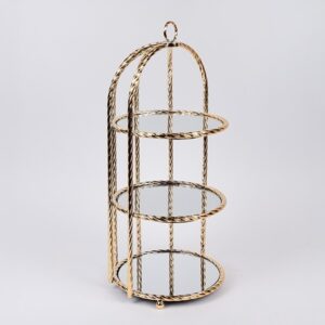 ΟΡΝΤΕΡΒΙΕΡΑ ΜΕΤΑΛΛΙΚΗ ΜΕ ΚΑΘΡΕΦΤΗ ΧΡΥΣΗ 23x51cm