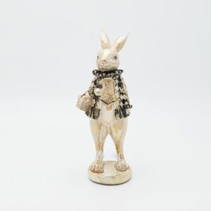 ΠΑΣΧΑΛΙΝΟΣ ΛΑΓΟΣ ΜΕ ΚΑΛΑΘΙ ΠΟΛΥΡΕΖΙΝ 9x9.5x24.5cm