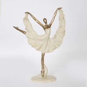 ΔΙΑΚΟΣΜΗΤΙΚΗ ΦΙΓΟΥΡΑ ΜΠΑΛΑΡΙΝΑ ΧΡΥΣΟ-ΜΠΕΖ 32x16x42cm