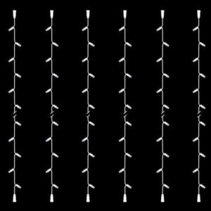 ΣΕΙΡΑ, DIY ΣΕΤ 6 ΤΜΧ, 30 LED, 2 ΕΠΕΚΤΑΣΕΙΣ, ΛΕΥΚΟ ΚΑΟΥΤΣΟΥΚ ΚΑΛΩΔΙΟ, ΛΕΥΚO LED ΑΝΑ 10cm, ΙΡ65